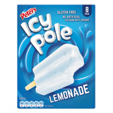 Peters Icy Pole Lemonade Ice Blocks 8 Pack 600ml Peters Icy Pole Lemonade Ice Blocks 8 Pack 600ml