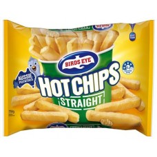 BIRDS EYE HOT CHIPS STRAIGHT CUT 750GM Pack Size: 12 BIRDS EYE HOT CHIPS STRAIGHT CUT 750GM Pack Size: 12