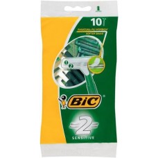 BIC SHAVER TWIN EASY SENSITIVE POUCH 10S Pack Size: 10