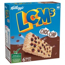 KELLOGGS LCM'S CHOCOLATE CHIP RICE BUBBLE BAR 132GM Pack Size: 6