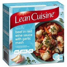 LEAN CUISINE BALANCED BEEF IN RED WINE WITH GARLIC MASH 300GM Pack Size: 6 LEAN CUISINE BALANCED BEEF IN RED WINE WITH GARLIC MASH 300GM Pack Size: 6