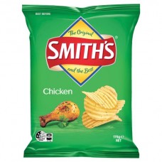 SMITHS CHICKEN CRINKLE CUT CHIPS 170GM Pack Size: 12