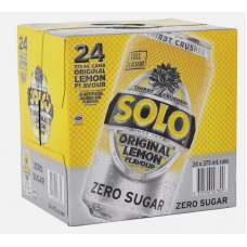 SOLO SOLO ZERO SUGAR LEMON CUBE 24PK Pack Size: 1