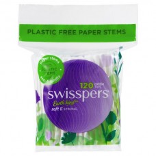 SWISSPERS COTTON TIPS PAPER STEMS 1EA Pack Size: 12