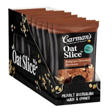 CARMANS BELGIAN CHOCOLATE BROWNIE SNACK OAT SLICE 70GM Pack Size: 12 CARMANS BELGIAN CHOCOLATE BROWNIE SNACK OAT SLICE 70GM Pack Size: 12