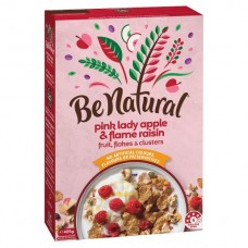 BE NATURAL APPLE & RAISIN BREKFAST CEREAL 405GM Pack Size: 12