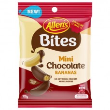 ALLENS CHOCOLATE COATED BANANAS 120GM Pack Size: 12