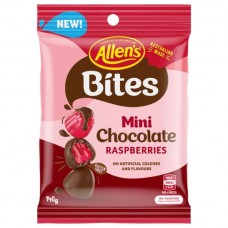 ALLENS CHOCOLATE COATED RASPBERRIES 140GM Pack Size: 12