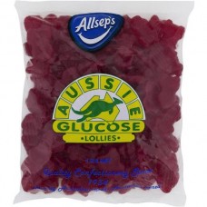 ALLSEPS AUSSIE GLUCOSE BAG-A-LOLLIES RED FROGS 1KG Pack Size: 8