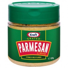 KRAFT CHEESE PARMESAN GRATED 125GM pack size: 24
