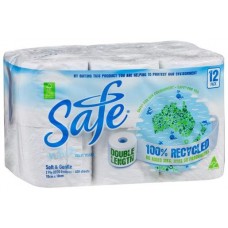 SAFE TOILET TISSUE SOFT & GENTLE ORIGINAL 2PLY 6PK pack size:8