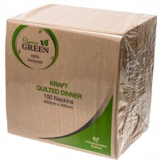Caprice Green Quilted Dinner Napkins Pack size: 1000