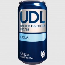 UDL OUZO & COLA 4% CAN 375ML Pack Size:24 Pack Size:24