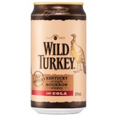 WILD TURKEY&COLA 4.8%CANS 375ML Pack Size:24 Pack Size:24