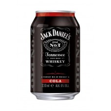 J/DANIELS & COLA CAN 375ML Pack Size:24 Pack Size:24