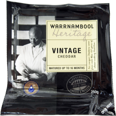 Heritage Vintage Cheddar Cheese 250gm WARRNAMBOOL CHSE            