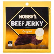 NOBBYS ORIGINAL BEEF JERKY 25GM Pack Size: 12