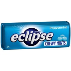 WRIGLEYS ECLIPSE PEPPERMINT CHEWY MINTS 27GM Pack Size: 20
