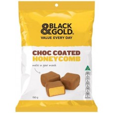 BLACK & GOLD CHOCOLATE COATED HONEYCOMB 150GM Pack Size: 24