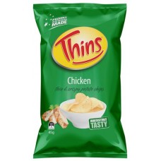 THINS CHICKEN POTATO CHIPS 45GM Pack Size: 18