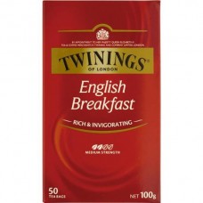 TWININGS ENGLISH BREAKFAST CLASSICS TEABAGS 50S Pack Size: 4