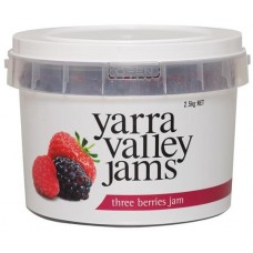 YARRA VALLEY THREE BERRY JAM 2.5KG Pack Size: 3