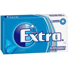 WRIGLEYS EXTRA PEPPERMINT ENVELOPE PACK SINGLE 27GM Pack Size: 24