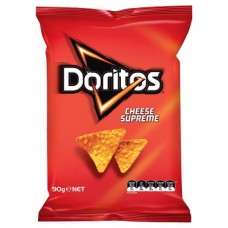 DORITOS CORN CHIPS CHEESE SUPREME 90GM Pack Size: 12