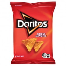 DORITOS CHEESE SUPREME CORN CHIPS 170GM Pack Size: 12