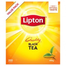 LIPTON TEA BAGS QUALITY BLACK 400GM 200S Pack Size: 3