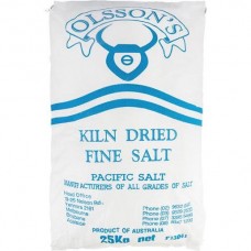 OLSSONS DRIED FINE PACIFIC SALT 25KG Pack Size: 1