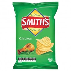 SMITHS CHICKEN CRINKLE POTATO CHIPS 90GM Pack Size: 18