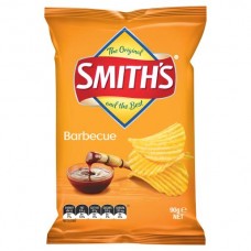 SMITHS BBQ CRINKLE POTATO CHIPS 90GM Pack Size: 18