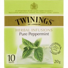 TWININGS PEPPERMINT INFUSIONS TEABAGS 10S Pack Size: 12
