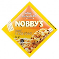 NOBBYS SALTED CASHEW NUTS 50GM Pack Size: 12