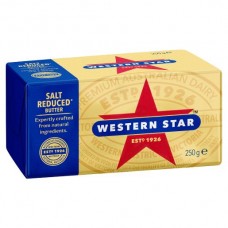 WESTERN STAR SALT REDUCED BUTTER 250GM Pack Size: 32