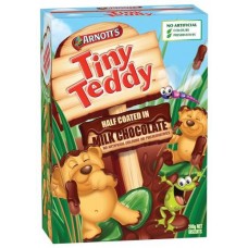 ARNOTTS BISCUITS CHOCOLATE TINY TEDDY HALF COAT 200GM Pack Size: 12