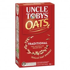UNCLE TOBY TRADITIONAL OATS BREAKFAST CEREAL 500GM Pack Size: 9