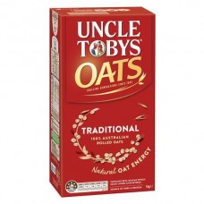 UNCLE TOBY TRADITIONAL OATS BREAKFAST CEREAL 1KG Pack Size: 9