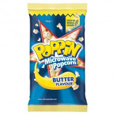 POPPIN MICROWAVE POPCORN 100GM Pack Size: 18