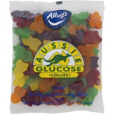 ALLSEPS AUSSIE GLUCOSE BAG-A-LOLLIES FRUITY FROGS 1KG Pack Size: 8