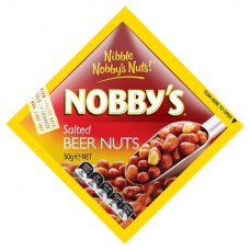 NOBBYS SALTED BEER NUTS 50GM Pack Size: 24