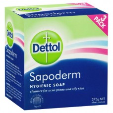 SAPODERM MEDICATED SOAP 3PK Pack Size: 6