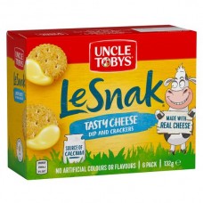 UNCLE TOBY LE SNAK TASTY CHEESE BISCUITS 132GM Pack Size: 12