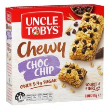 UNCLE TOBY CHEWY CHOCOLATE CHIP MUESLI BAR 185GM Pack Size: 10