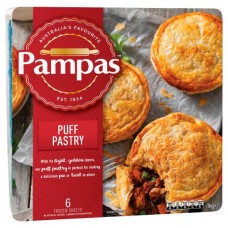 PAMPAS PUFF PASTRY SHEETS 1KG Pack Size: 12 PAMPAS PUFF PASTRY SHEETS 1KG Pack Size: 12