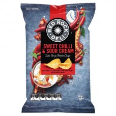 RED ROCK DELI SWEET CHILLI AND SOUR CREAM POTATO CHIPS 90GM Pack Size: 12