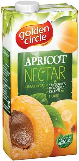 GOLDEN CIRCLE APRICOT NECTAR 1L pack size: 12