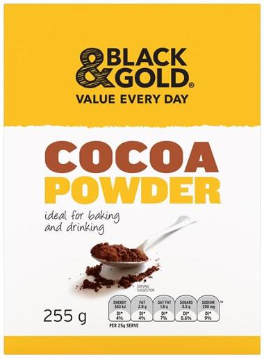 BLACK & GOLD COCOA POWDER Pack Size: 12