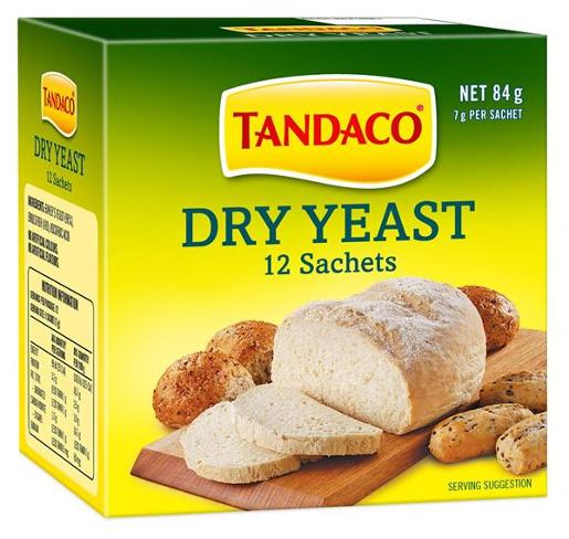 TANDACO DRY YEAST 84GM Pack Size: 7